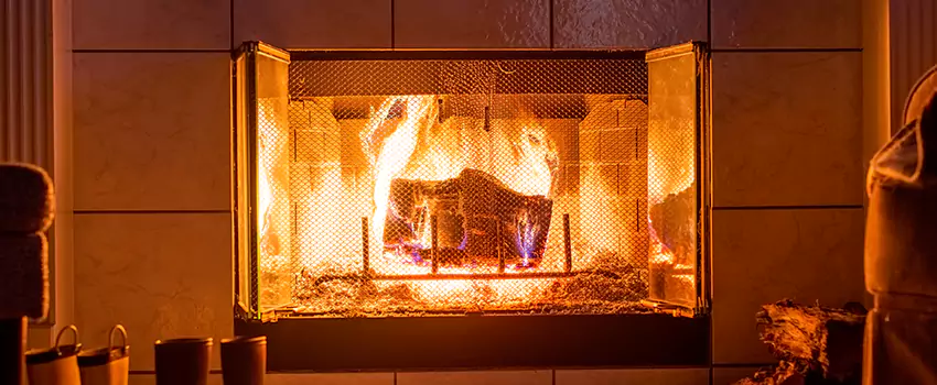 Mendota Hearth Landscape Fireplace Installation in Prairieville, Louisiana