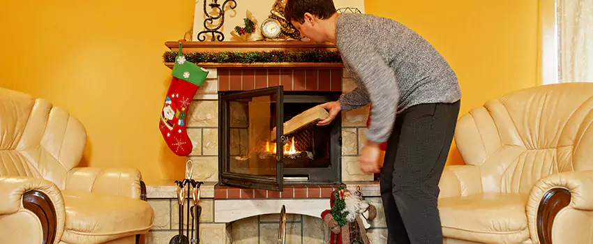 Rusted Metal Fireplace Restoration in Prairieville, Louisiana
